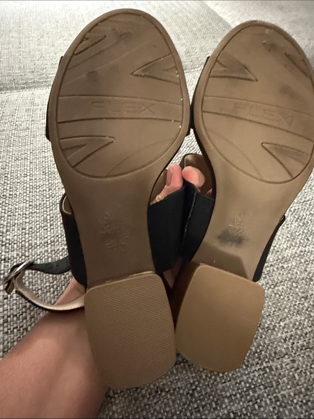 Life Stride Roxanne Black Wide-Strap Sandals Comfort Technology Size 6.5 - Picture 7 of 9